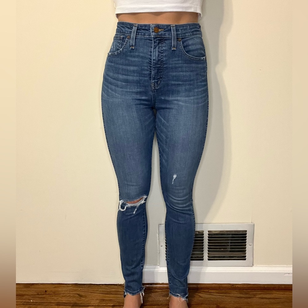 TALL Madewell curvy high rise skinny jeans
